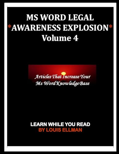 MS Word Legal -- Awareness Explosion Volume 4 cover