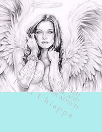 Christian Inspired Coloring Book and Scriptures for Adults cover