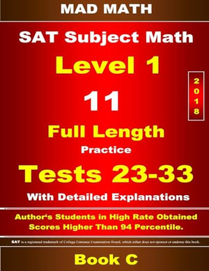 2018 SAT Subject Level 1 Book C Tests 23-33