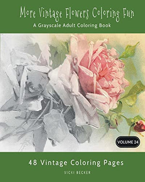 More Vintage Flower Coloring Fun
