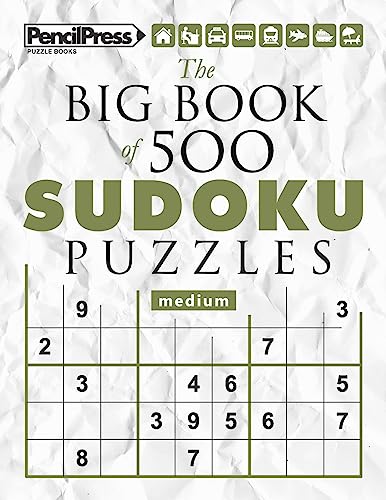 The Big Book of 500 Sudoku Puzzles Extreme (with answers)