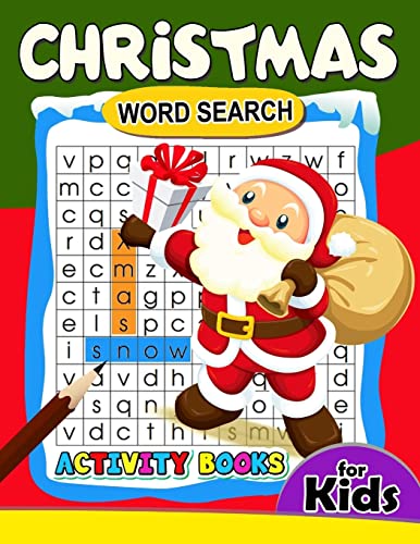Christmas Word Search Activity Book for Kids cover