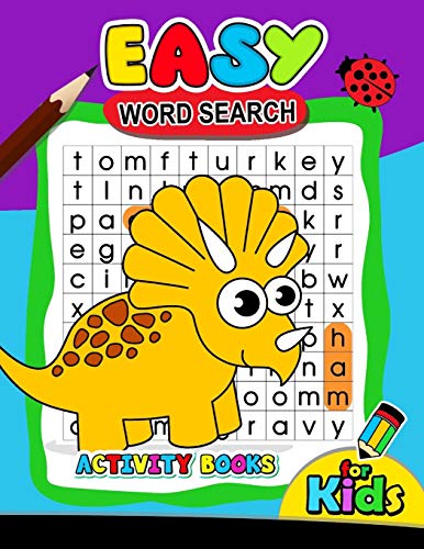 Easy Word Search Activity Book for Kids cover