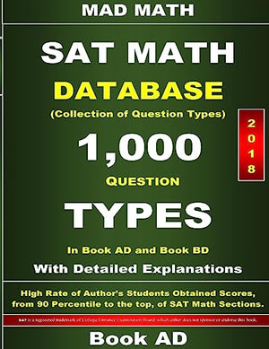 2018 SAT Math Database Book AD