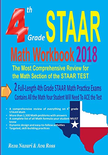 4th Grade Staar Math Workbook 2018