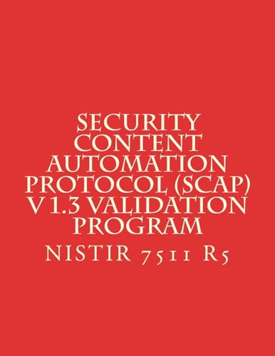 Security Content Automation Protocol (SCAP) V 1.3 Validation Program cover