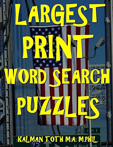 Largest Print Word Search Puzzles cover