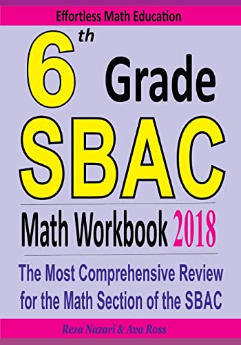6th Grade Sbac Math Workbook 2018