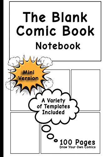 The Blank Comic Book Notebook cover