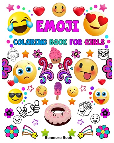 Emoji Coloring Book For Girls cover