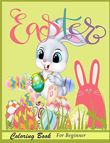 Easter Coloring Book For Beginner cover