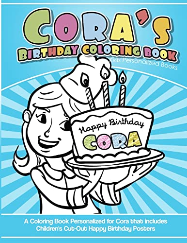 Cora's Birthday Coloring Book Kids Personalized Books cover