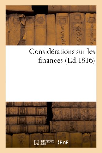 Considérations Sur Les Finances