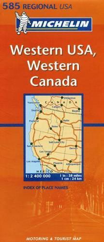 Michelin Map USA Western, Western Canada 585