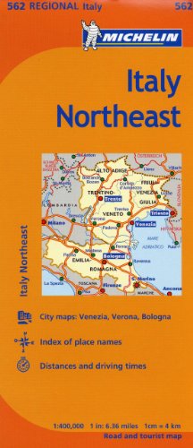 Michelin Italy: Northeast Map 562