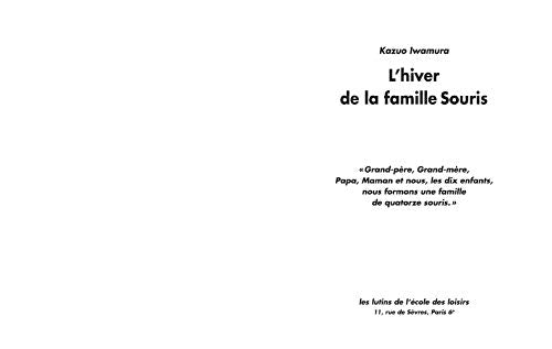 l'hiver de la famille souris