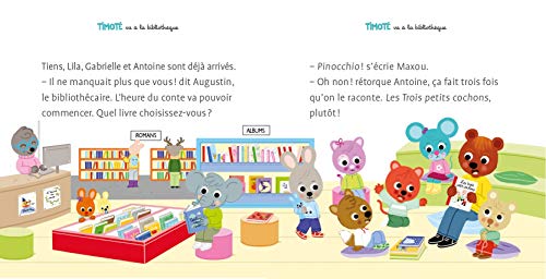 Timoté va à la bibliothèque