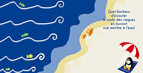 Promenade musicale au bord de la mer: Livre sonore bébé à toucher dès 6 mois avec grandes piles AAA alcalines incluses