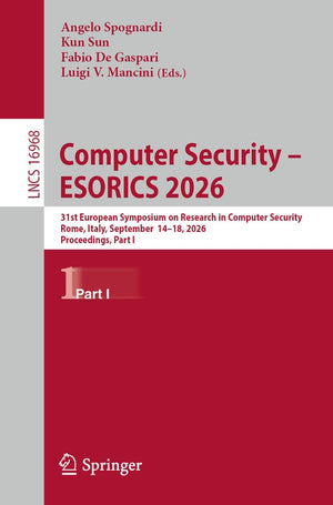 Computer Security – ESORICS 2026