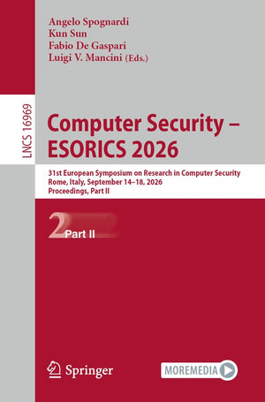 Computer Security – ESORICS 2026