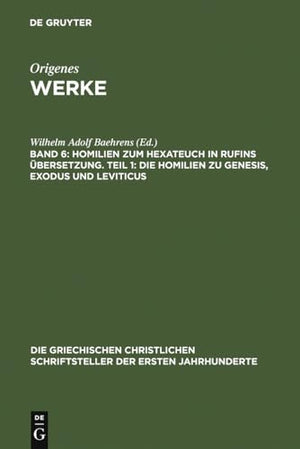 Homilien zum Hexateuch in Rufins bersetzung. Teil 1