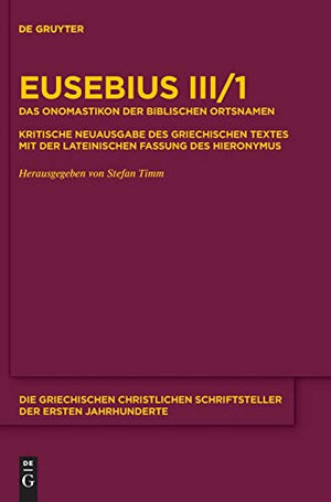 Das Onomastikon der biblischen Ortsnamen