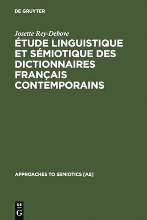 tude Linguistique Et Smiotique Des Dictionnaires Franais Contemporains
