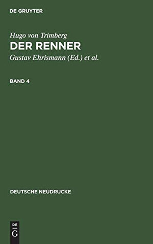 Hugo Von Trimberg: Der Renner. Band 4