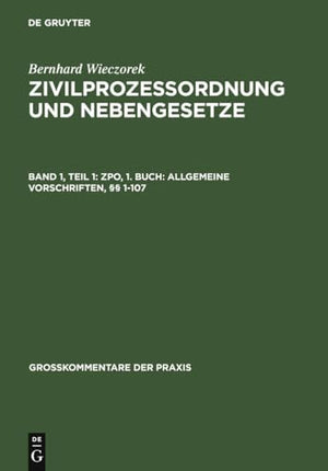 ZPO, 1. Buch