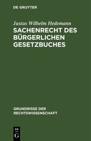 Sachenrecht Des Brgerlichen Gesetzbuches
