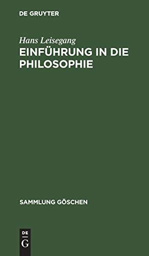 Einfhrung in die Philosophie