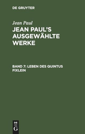Leben Des Quintus Fixlein