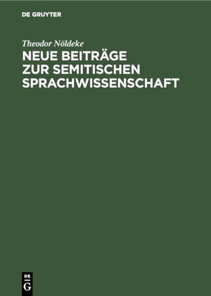 Neue Beitrge Zur Semitischen Sprachwissenschaft