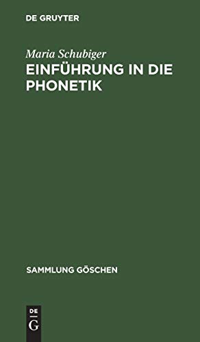 Einfhrung in Die Phonetik