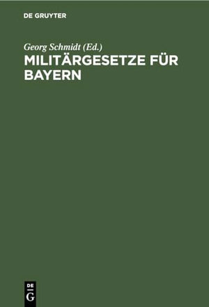 Militärgesetze Für Bayern