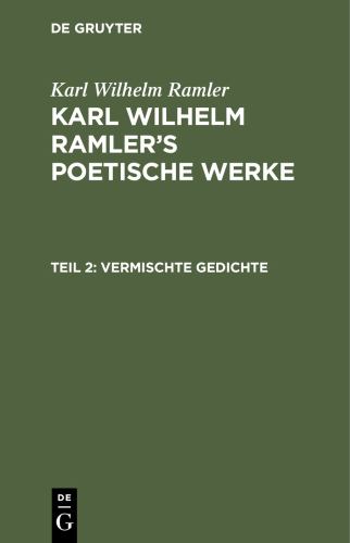 Vermischte Gedichte
