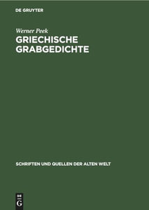 Griechische Grabgedichte 