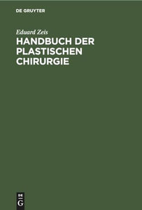 Handbuch Der Plastischen Chirurgie 