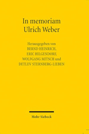 In memoriam Ulrich Weber