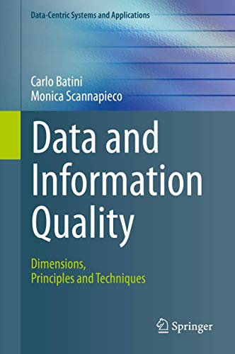 Data and Information Quality