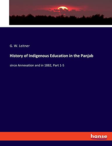 History of Indigenous Education in the Panjab