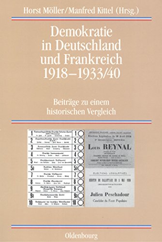 Demokratie in Deutschland und Frankreich 1918-1933/40 By Manfred Kittel ...