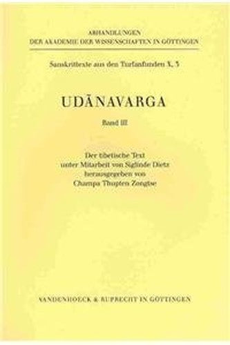 Udanavarga Teil 3. Der Tibetische Text