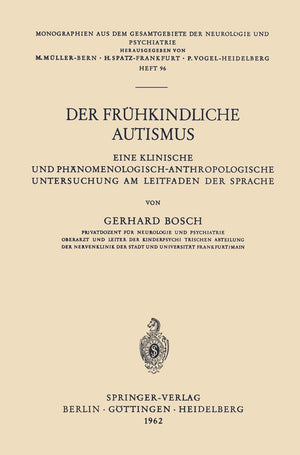 Der Der Frühkindliche Autismus