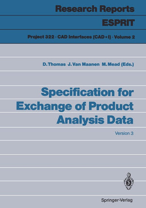 Specification for Exchange of Product Analysis Data