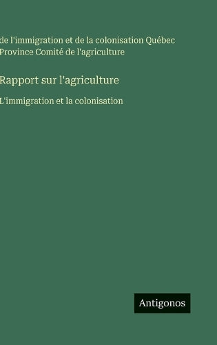 Rapport sur l'agriculture