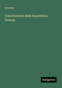 Constituzione della Repubblica Italiana 