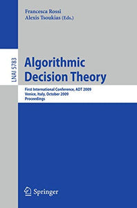Algorithmic Decision Theory 