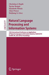 Natural Language Processing and Information Systems 