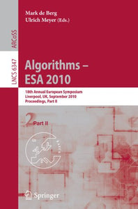 Algorithms -- ESA 2010, Part II 